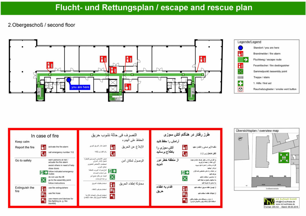 Vermessung: Flucht- & Rettungsplan